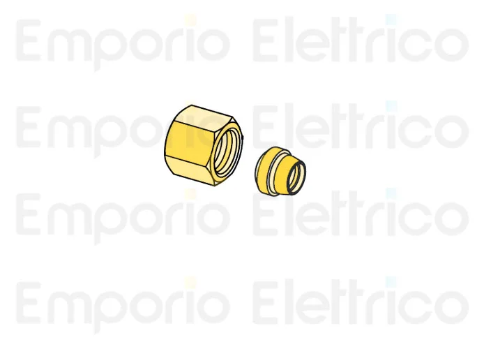 fadini Ersatzteil des 8 mm Klemmrings mit Mutter für combi 740 740192
