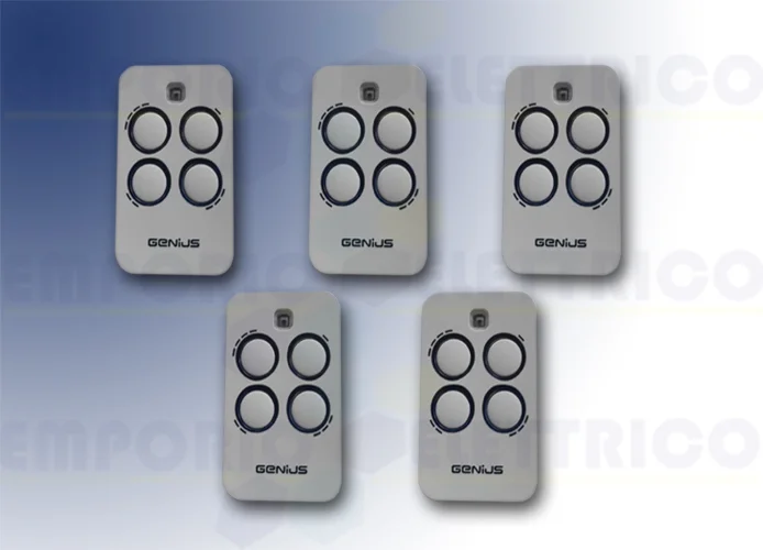 genius 5 Stück 4-Kanal Handsender 868mhz jlc kilo tx4 6100333 (new 787035)