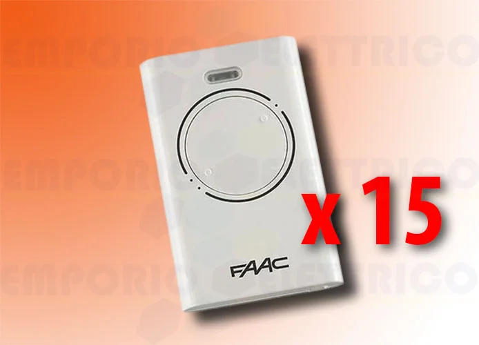 faac 15 x 2-Kanal-Handsender xt2 433 slh lr 787007 15 (new code 787032)