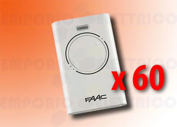 faac 60 x 2-Kanal-Handsender xt2 433 slh lr 787007 60 (new code 787032)