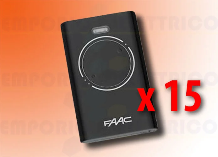 faac 15 x 2-Kanal-Handsender xt2 433 slh lr 7870071 (new code 787032)