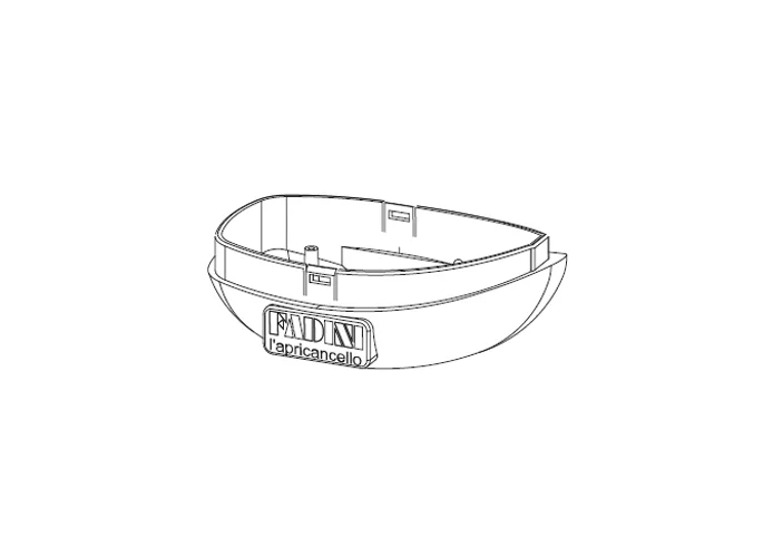 fadini Ersatzteil der Rückwand mit Kartenhalter für Blinkleuchte für miri 4 46011
