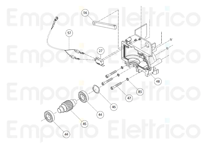 fadini Ersatzteil des Kugellagers 6203 2rs für bart 350 35044