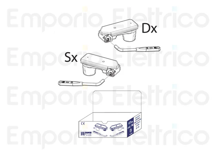 fadini Ersatzteil der kompletten Box mit 2 manuellen Notentriegelungen für combi 740 740154
