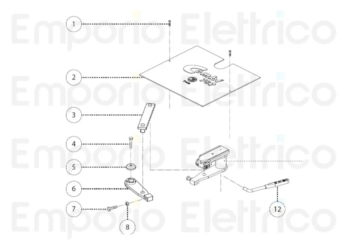 fadini spare par fixing ferule to fix the arm on the square shaft for combi 787 78705