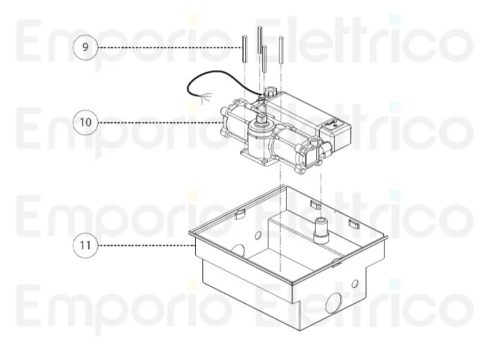 fadini Ersatzteil der Gruppe Antrieb-Steuereinheit 110° für combi 787 78710