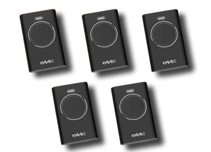 faac 5 x 2-Kanal-Handsender xt2 433 slh lr 7870071 (new code 787032)