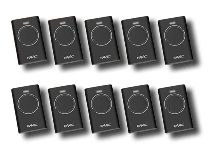 faac 10 x 2-Kanal-Handsender xt2 433 slh lr 7870071 (new code 787032)
