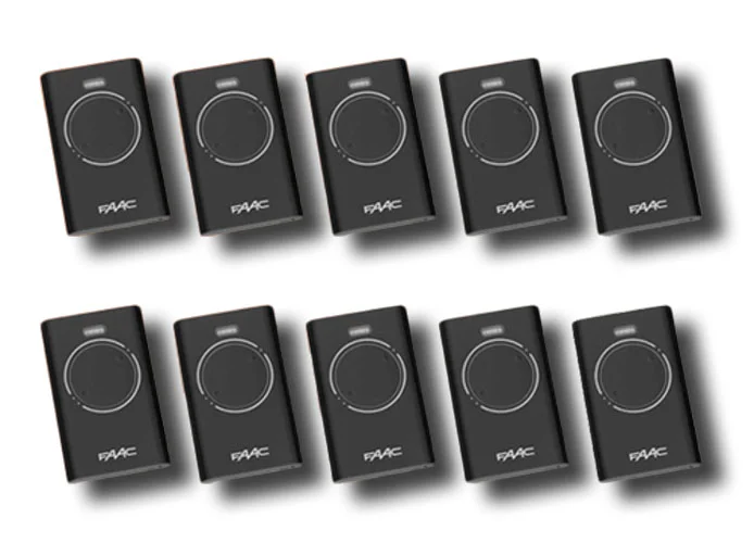 faac 10 x 2-Kanal-Handsender xt2 868 slh lr 7870091 (new code 787030)