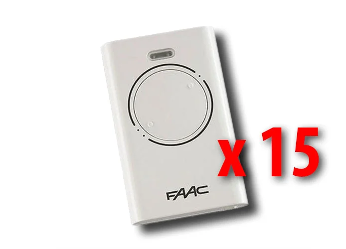 faac 15 x 2-Kanal-Handsender xt2 433 slh lr 787007 15 (new code 787032)