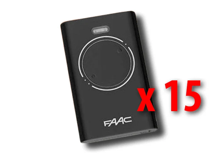 faac 15 x 2-Kanal-Handsender xt2 433 slh lr 7870071 (new code 787032)