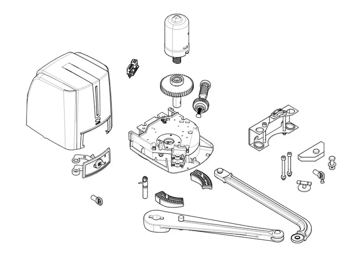 came Seite Ersatzteile des Motors fst23dls 801mb-0100
