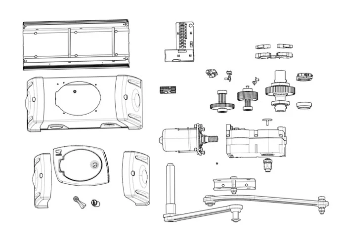 came Seite Ersatzteile des Motors 001fe4024 fe4024