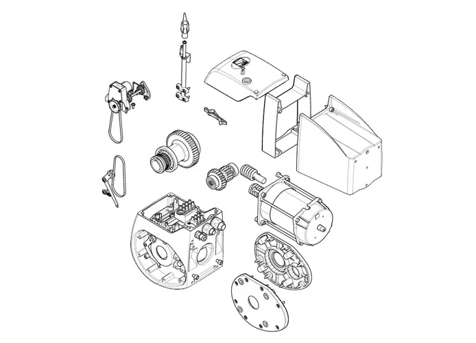 came Seite Ersatzteile des Motors 001c-bxek c-bxek