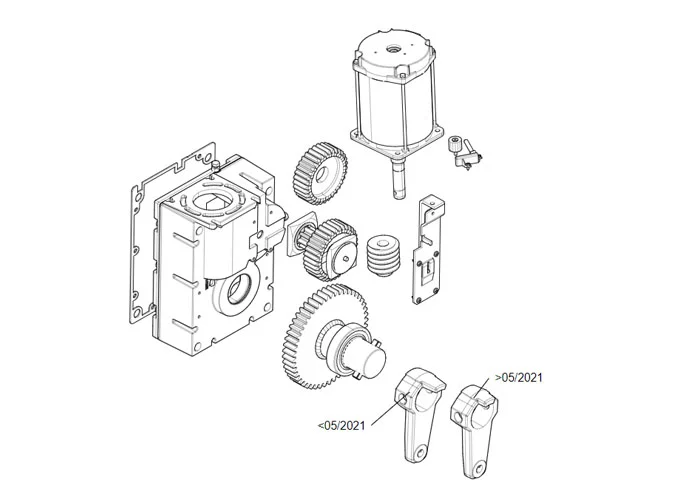 came Seite Ersatzteile für Schranken gearmotor-gt8 