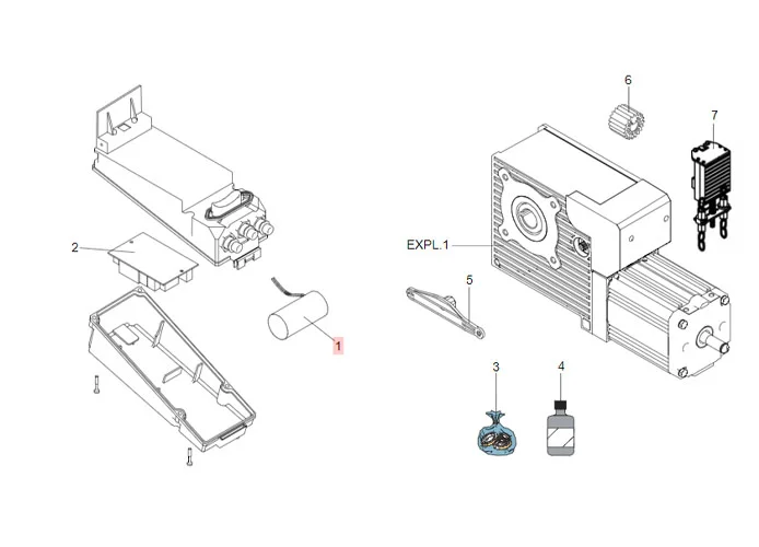 faac Ersatzteil Kondensator pp 20mf 400vac Kabeln 200mm ohne Schraube 7601395