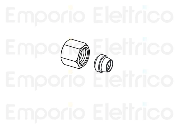 fadini Ersatzteil des 8 mm Klemmrings mit Mutter für combi 740 740192
