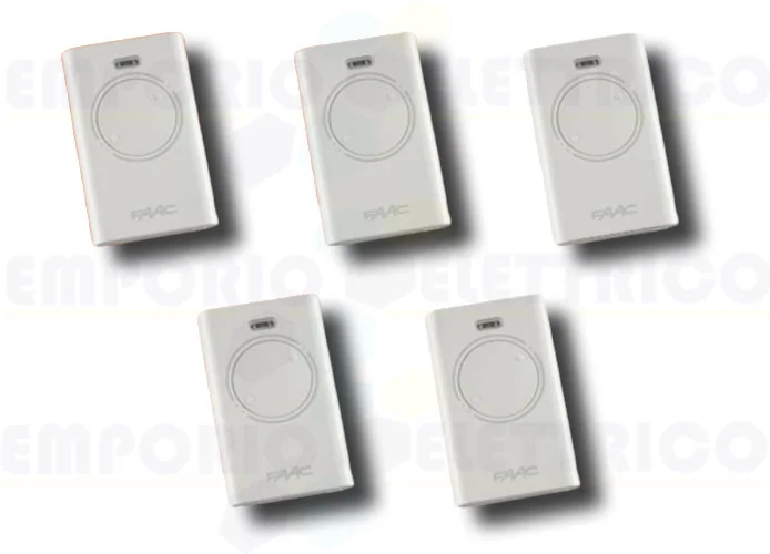 faac 5 x 2-Kanal-Handsender xt2 433 slh lr 787007 (new code 787032)