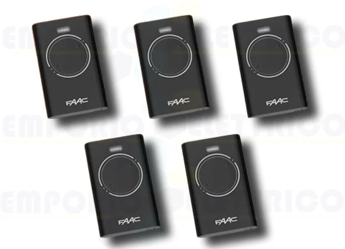 faac 5 x 2-Kanal-Handsender xt2 433 slh lr 7870071 (new code 787032)