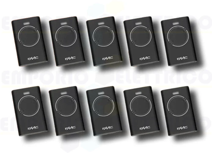 faac 10 x 2-Kanal-Handsender xt2 433 slh lr 7870071 (new code 787032)