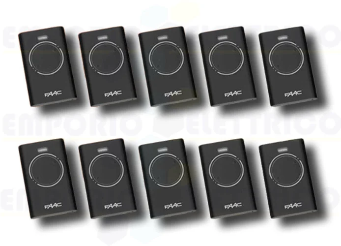 faac 10 x 2-Kanal-Handsender xt2 868 slh lr 7870091 (new code 787030)