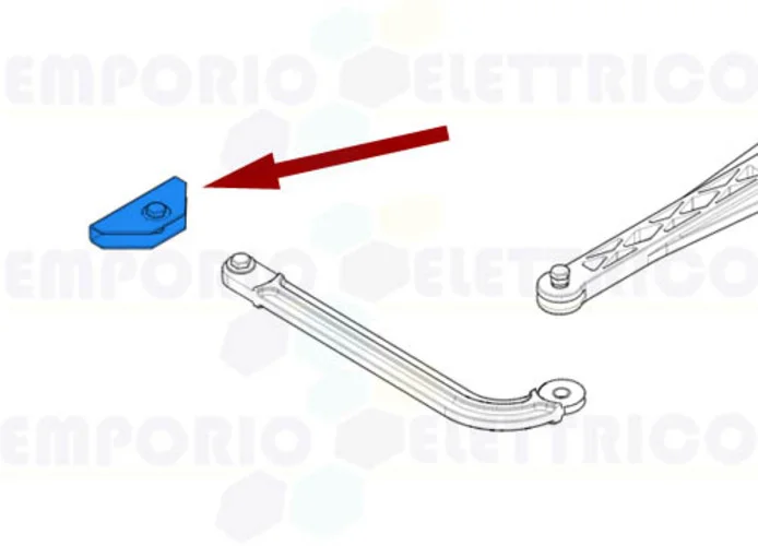 came Ersatzteil des Steigbügels für Anschluss der Torflügel stylo ftl 119rid333