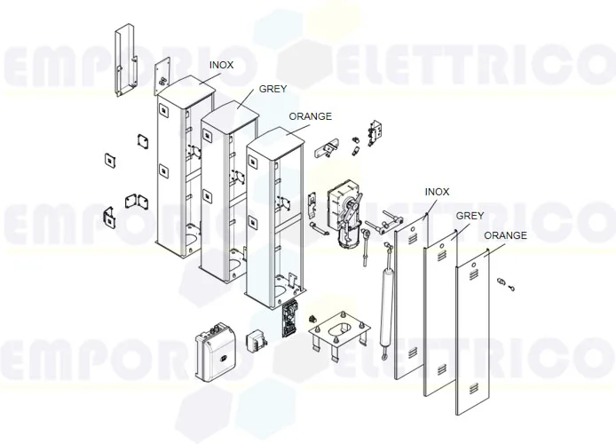 came Seite Ersatzteile für Schranken g4000-g4001-g4000n v.1 