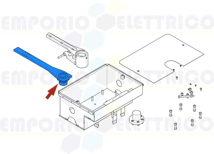 came Ersatzteil des Steigbügels für Anschluss des Tors frog plus 119ria102
