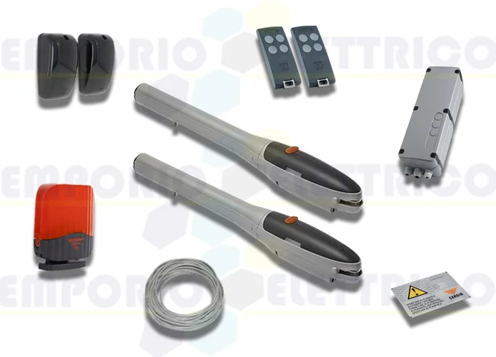 cardin Kit für Drehtore mit Torflügeln bis zu 2,5m (200kg) 24v kt-blegos